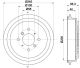 HELLA Bremstrommel 8DT 355 300-571