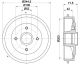 HELLA Bremstrommel 8DT 355 300-591