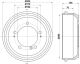 HELLA Bremstrommel 8DT 355 300-631