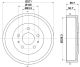 HELLA Bremstrommel 8DT 355 300-661