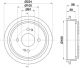HELLA Bremstrommel 8DT 355 300-711