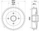 HELLA Bremstrommel 8DT 355 300-731