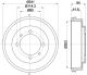 HELLA Bremstrommel 8DT 355 300-841