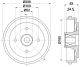 HELLA Bremstrommel 8DT 355 300-991