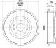 HELLA Bremstrommel 8DT 355 301-731