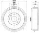 HELLA Bremstrommel 8DT 355 301-091