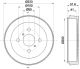 HELLA Bremstrommel 8DT 355 301-751
