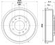 HELLA Bremstrommel 8DT 355 301-821