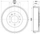 HELLA Bremstrommel 8DT 355 301-831