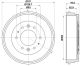 HELLA Bremstrommel 8DT 355 301-841