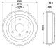 HELLA Bremstrommel 8DT 355 301-851