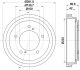 HELLA Bremstrommel 8DT 355 301-951
