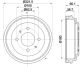HELLA Bremstrommel 8DT 355 302-451