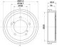 HELLA Bremstrommel 8DT 355 302-471