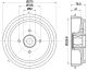 HELLA Bremstrommel 8DT 355 302-771