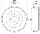 HELLA Bremstrommel 8DT 355 302-511