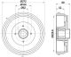 HELLA Bremstrommel 8DT 355 303-111