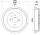 HELLA Bremstrommel 8DT 355 302-711