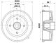HELLA Bremstrommel 8DT 355 302-731