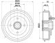 HELLA Bremstrommel 8DT 355 302-751