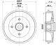 HELLA Bremstrommel 8DT 355 302-791