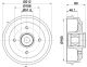 HELLA Bremstrommel 8DT 355 302-811
