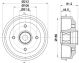 HELLA Bremstrommel 8DT 355 302-821