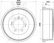 HELLA Bremstrommel 8DT 355 302-921