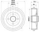 HELLA Bremstrommel 8DT 355 302-951