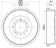 HELLA Bremstrommel 8DT 355 302-971