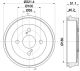 HELLA Bremstrommel 8DT 355 303-021