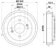HELLA Bremstrommel 8DT 355 303-061