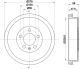 HELLA Bremstrommel 8DT 355 303-081