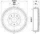 HELLA Bremstrommel 8DT 355 303-211