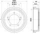HELLA Bremstrommel 8DT 355 303-171