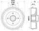 HELLA Bremstrommel 8DT 355 303-321