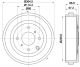 HELLA Bremstrommel 8DT 355 303-231