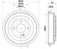 HELLA Bremstrommel 8DT 355 303-301