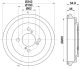HELLA Bremstrommel 8DT 355 303-291