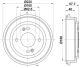 HELLA Bremstrommel 8DT 355 303-361