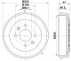 HELLA Bremstrommel 8DT 355 303-371
