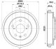 HELLA Bremstrommel 8DT 355 303-391