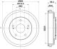 HELLA Bremstrommel 8DT 355 303-241