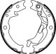 HELLA Bremsbackensatz, Feststellbremse 8DA 355 051-011