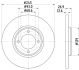HELLA Bremsscheibe 8DD 355 100-021