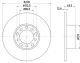 HELLA Bremsscheibe 8DD 355 100-071