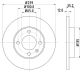 HELLA Bremsscheibe 8DD 355 100-131