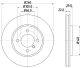 HELLA Bremsscheibe 8DD 355 100-651