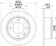 HELLA Bremsscheibe 8DD 355 100-681