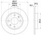 HELLA Bremsscheibe 8DD 355 100-841